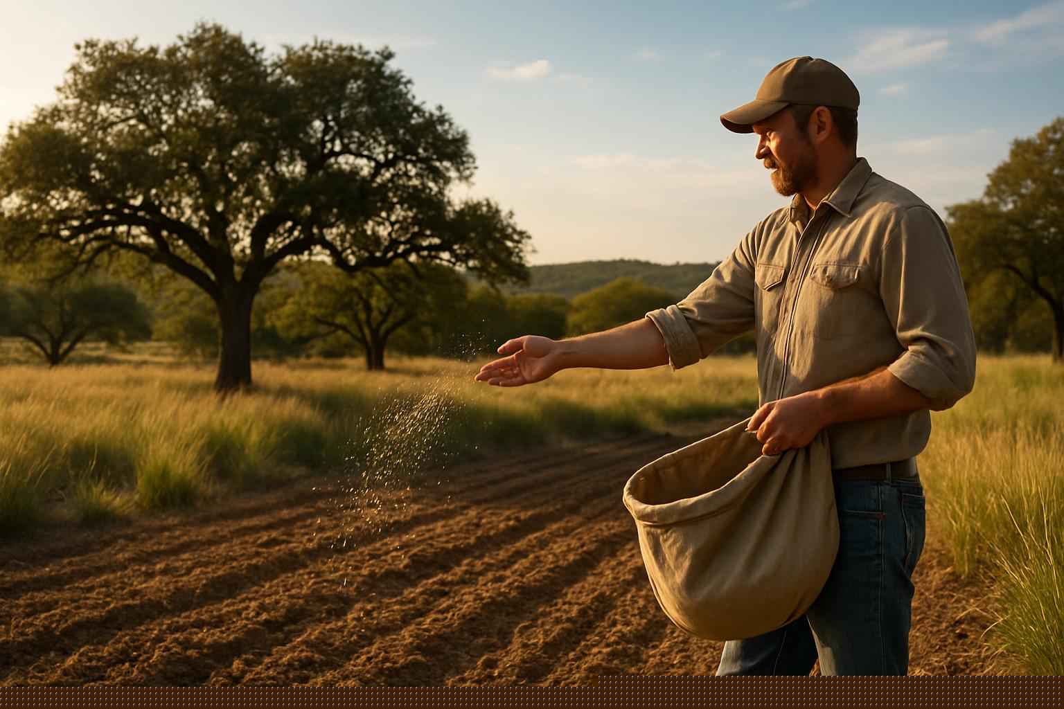 Native Grass Seeding in Medina Texas