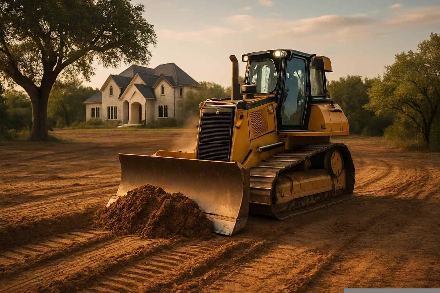 New Construction Lot Prep in Burnet Texas