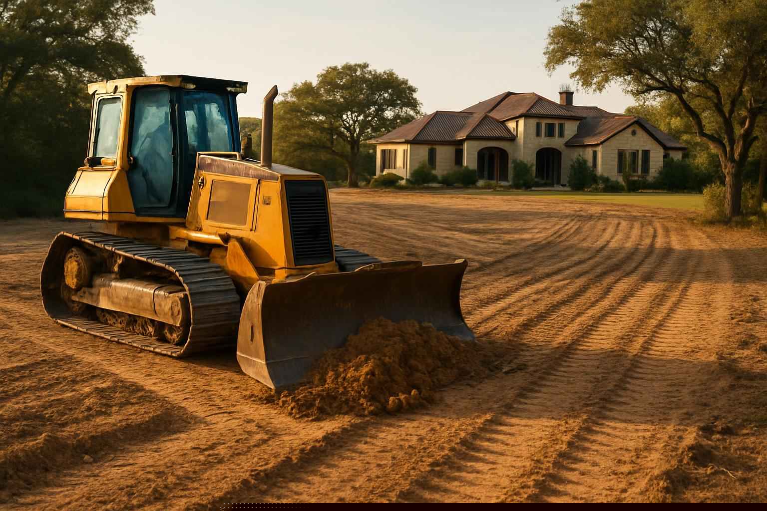 New Construction Lot Prep in Medina Texas