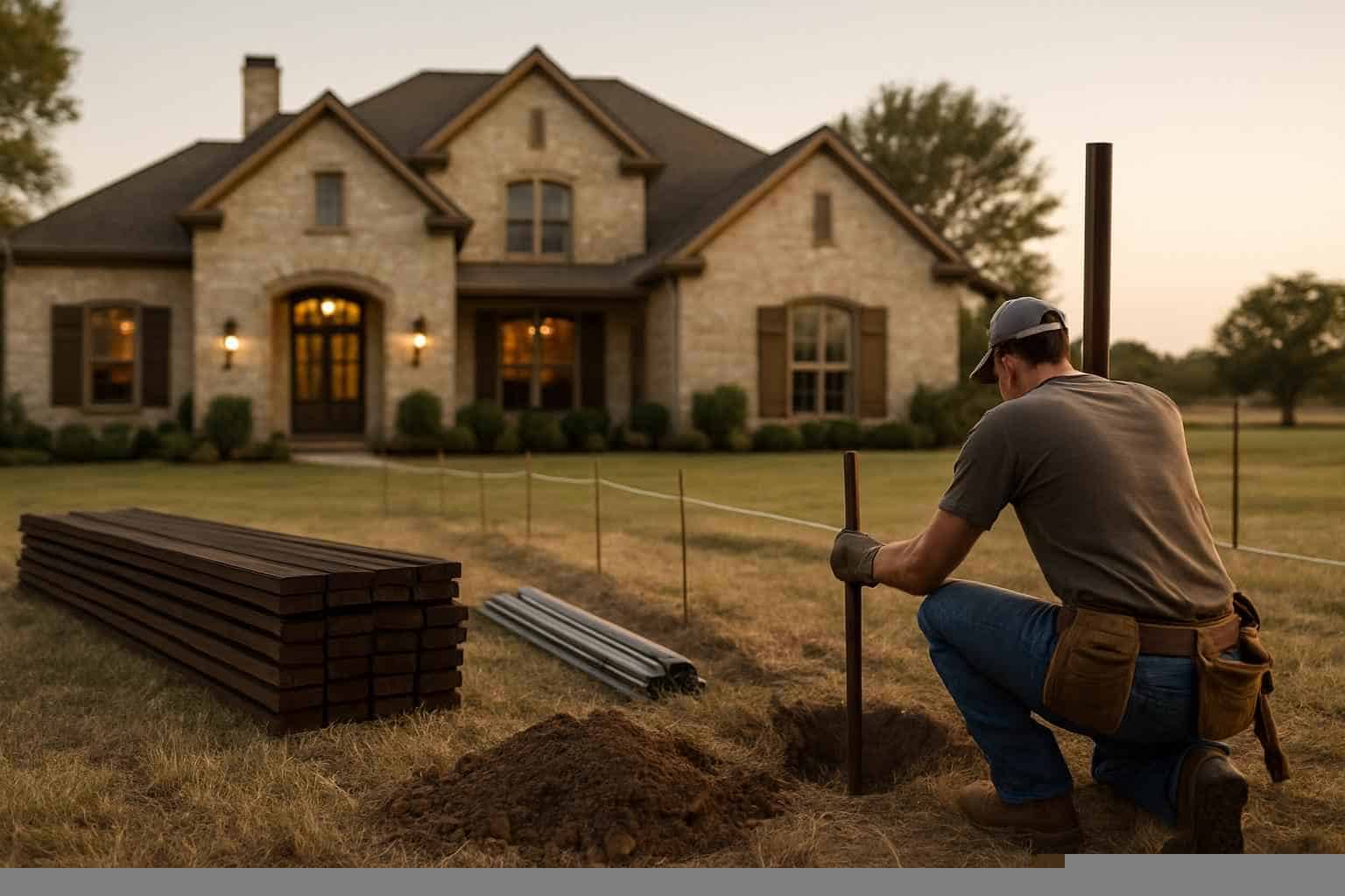 Fence Line Clearing In Pontotoc Texas 2 New Fence Installation Prep in Pontotoc Texas