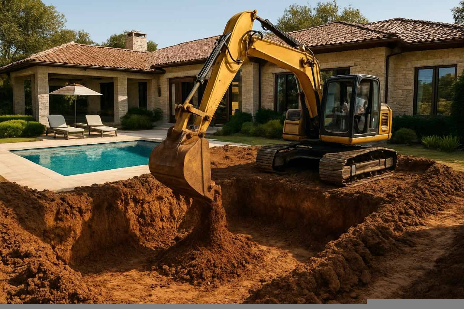 Pool Excavation In Pontotoc Texas 1 New Pool Dig In Pontotoc Texas