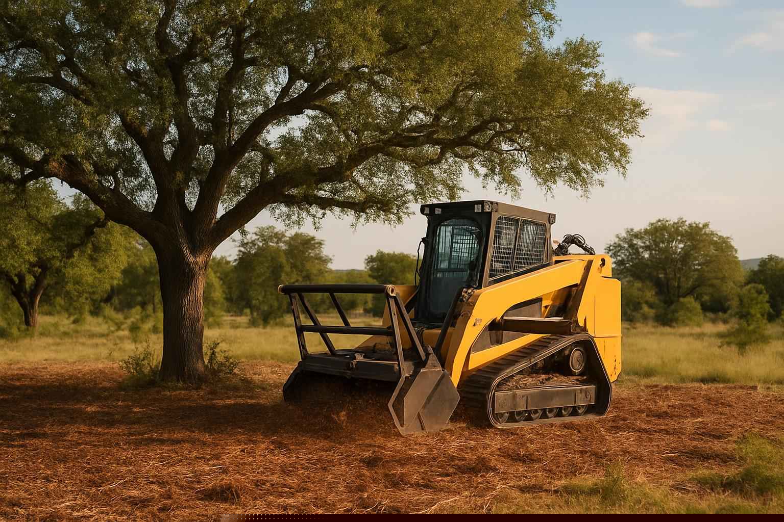Forestry Mulching In Pontotoc Texas 4 Oak Mulching In Pontotoc Texas