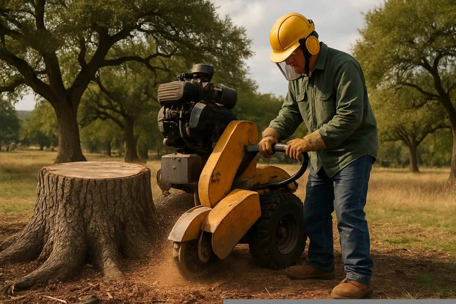 Stump Grinding In Pipe Creek Texas 2 Oak Stump Removal in Pipe Creek Texas
