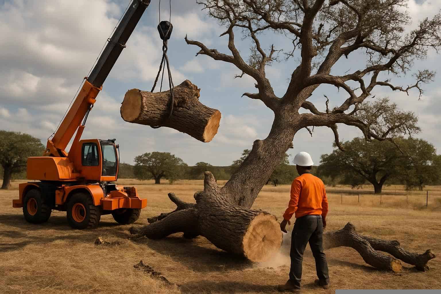 Oak Tree Removal in Pontotoc Texas