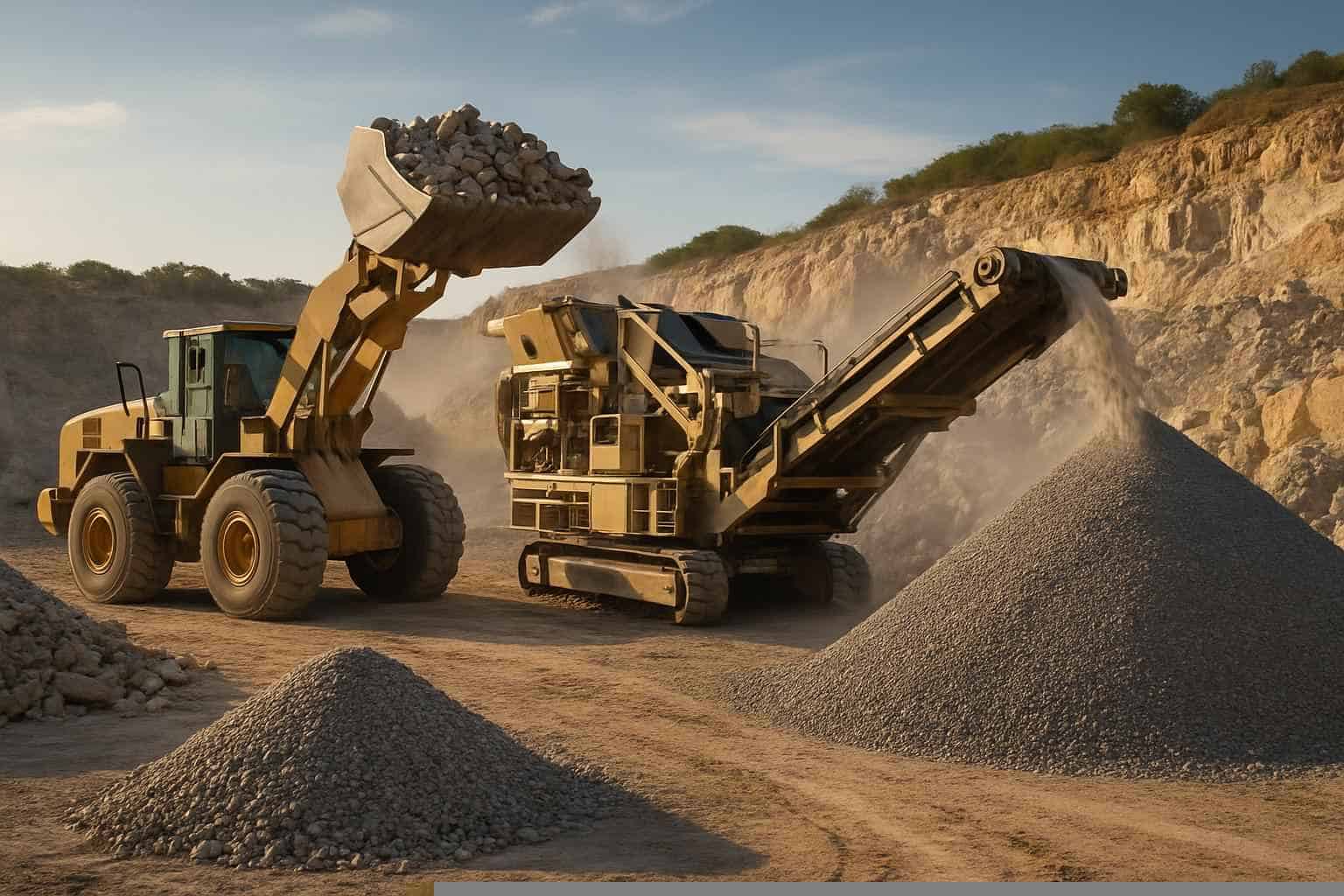 On Site Rock Crushing in Burnet Texas