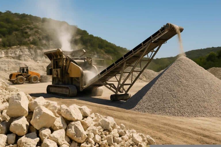 On Site Rock Crushing in Marble Falls Texas