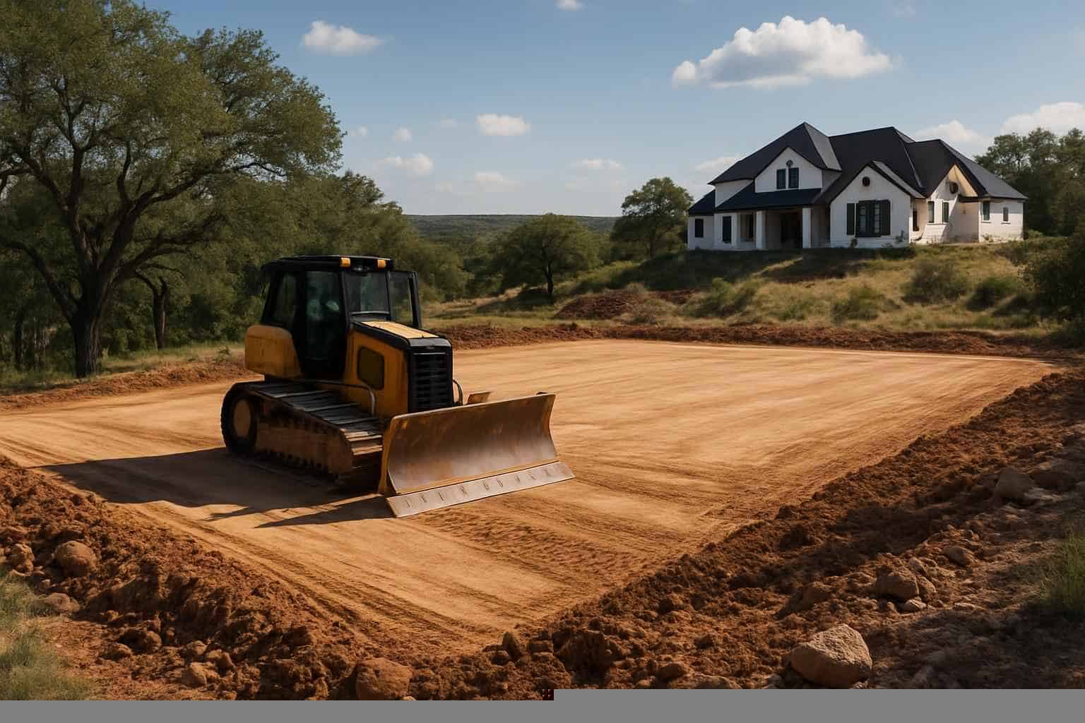 Pad Site Clearing in Burnet Texas