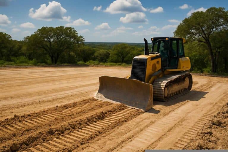 House Pad Construction In Fischer Texas