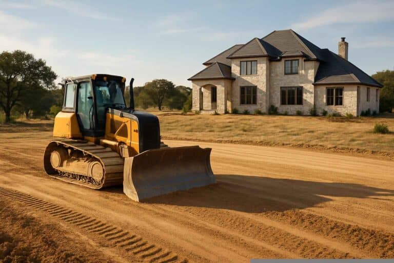 House Pad Construction In Marble Falls Texas