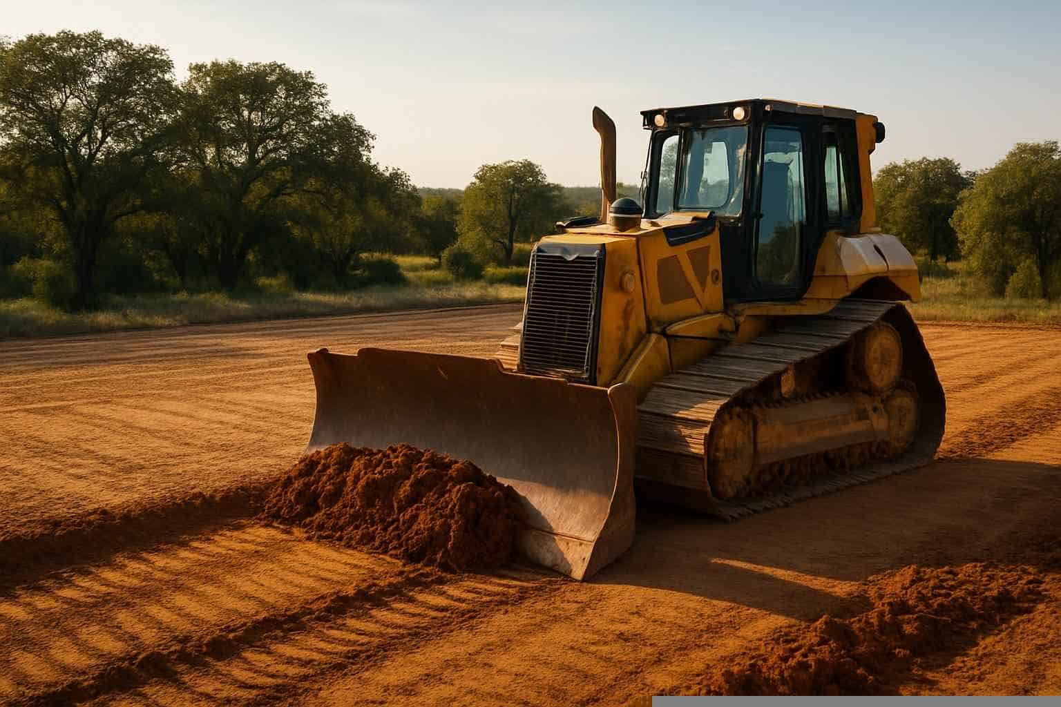 House Pad Construction In Pontotoc Texas 1 Pad Site Clearing in Pontotoc Texas