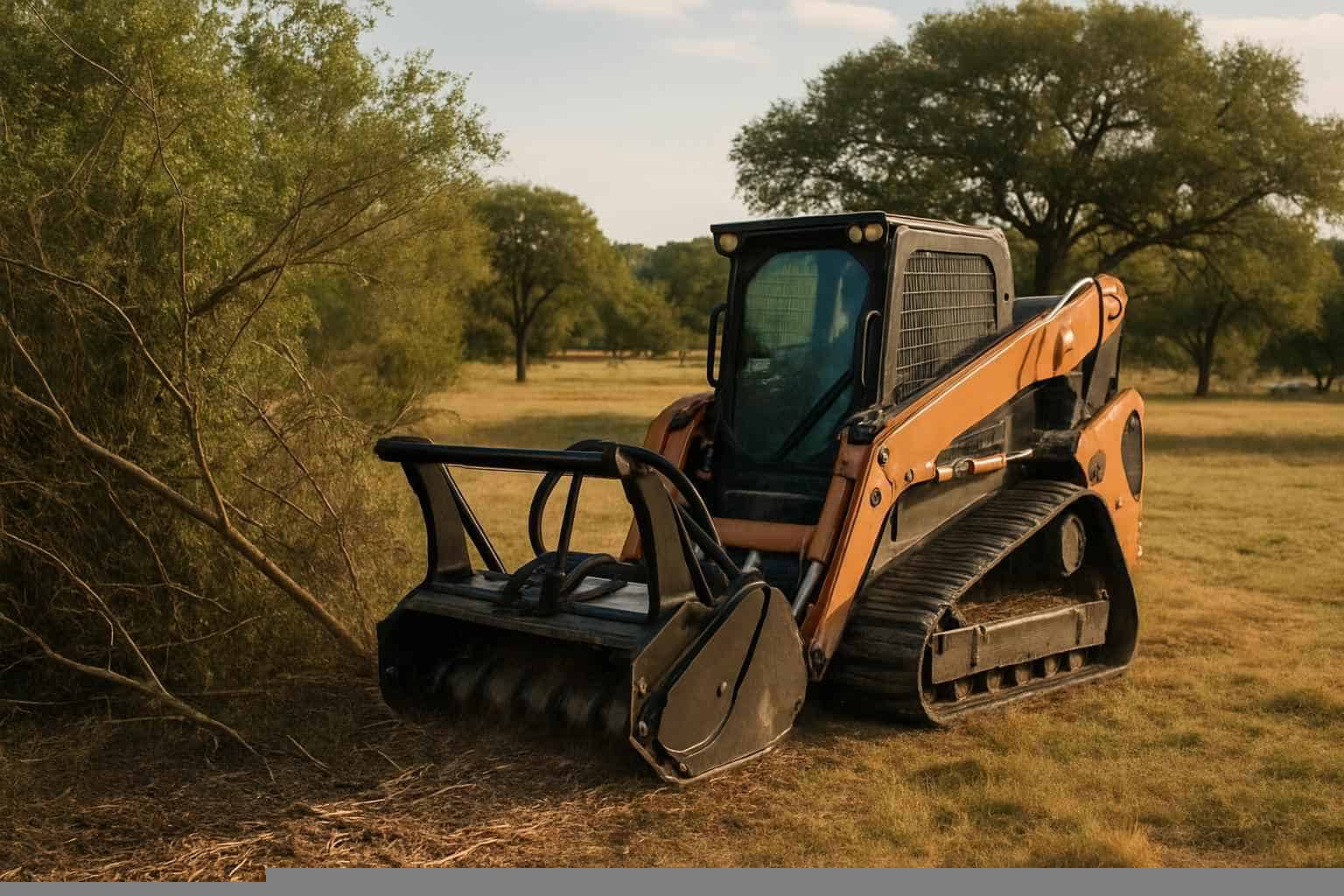 Pasture Brush Clearing In Pipe Creek Texas