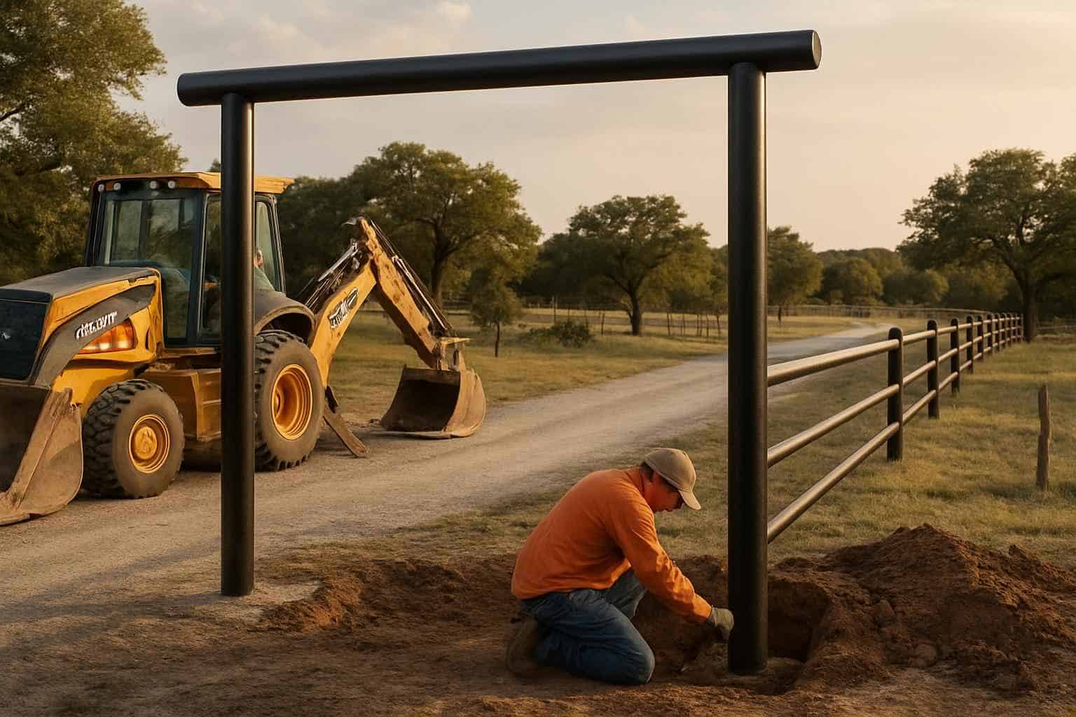 Pipe Entrance Construction in Burnet Texas