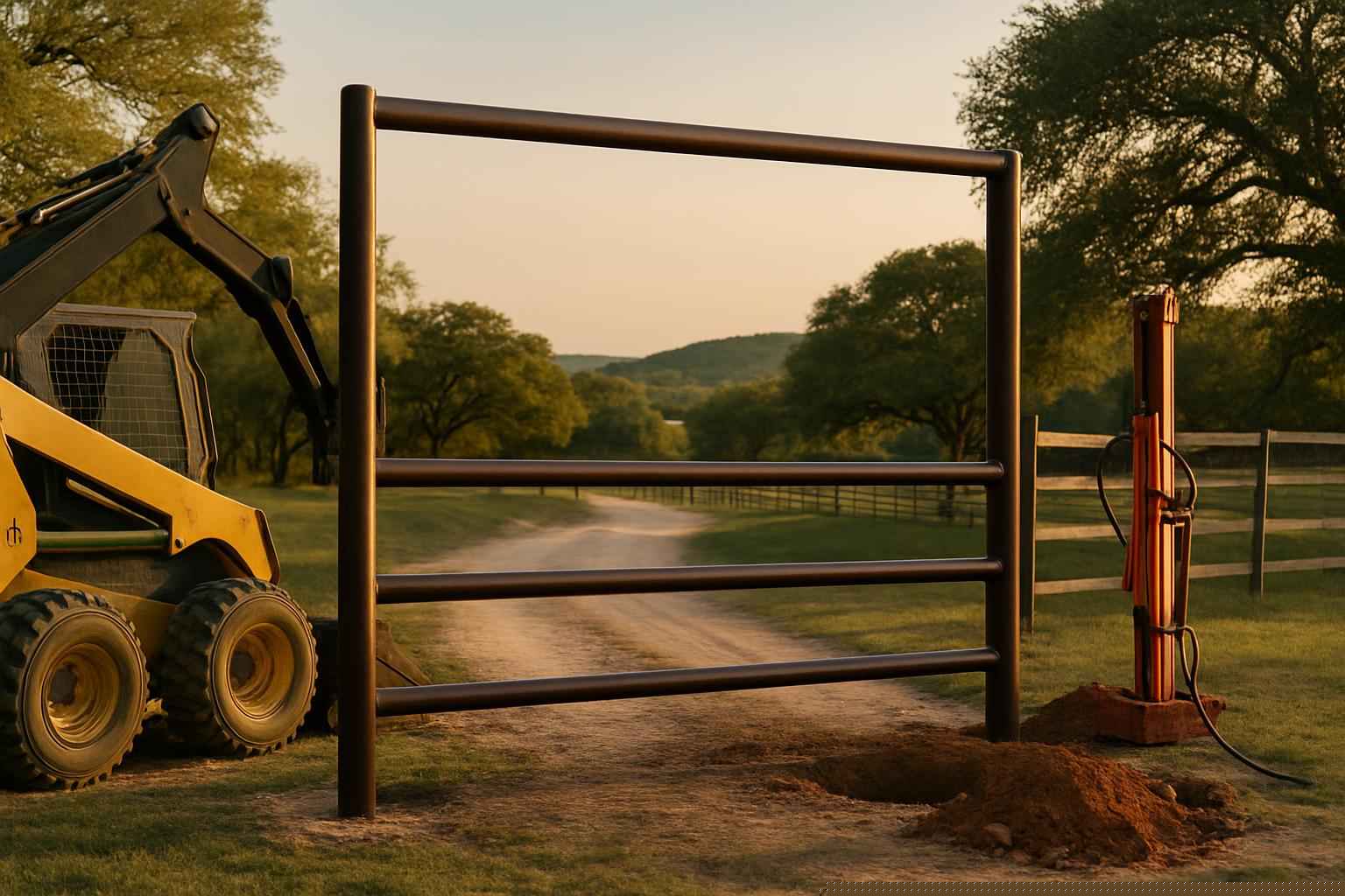 Pipe Entrance Construction in Medina Texas