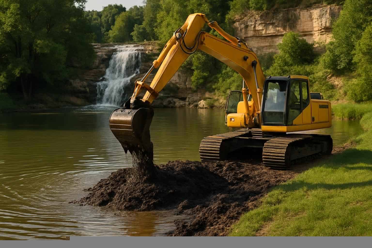 Ranch Pond Excavation In Marble Falls Texas 4 Pond Dredging and Silt Removal in Marble Falls Texas