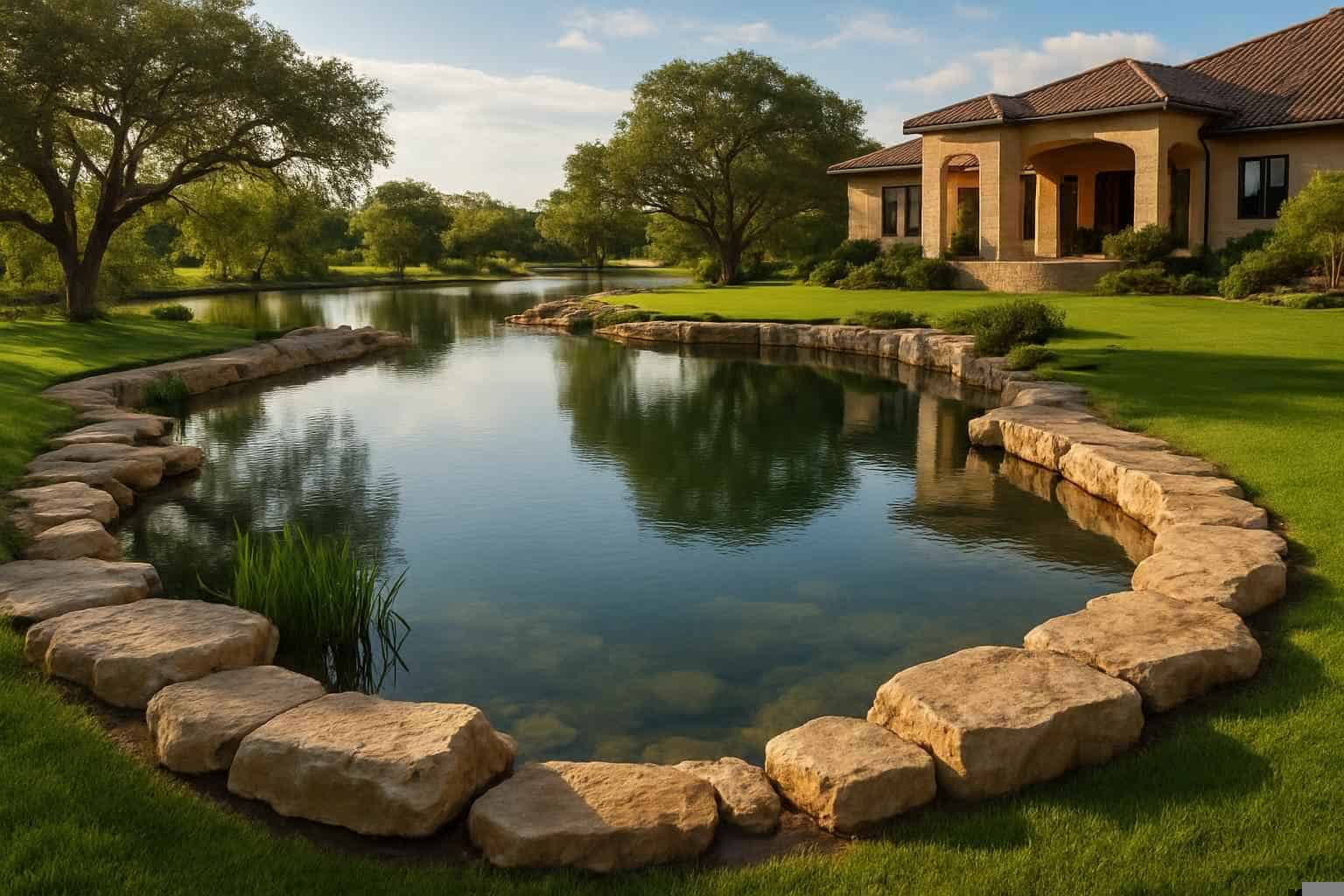 Pond Expansion In Cottonwood Shores Texas