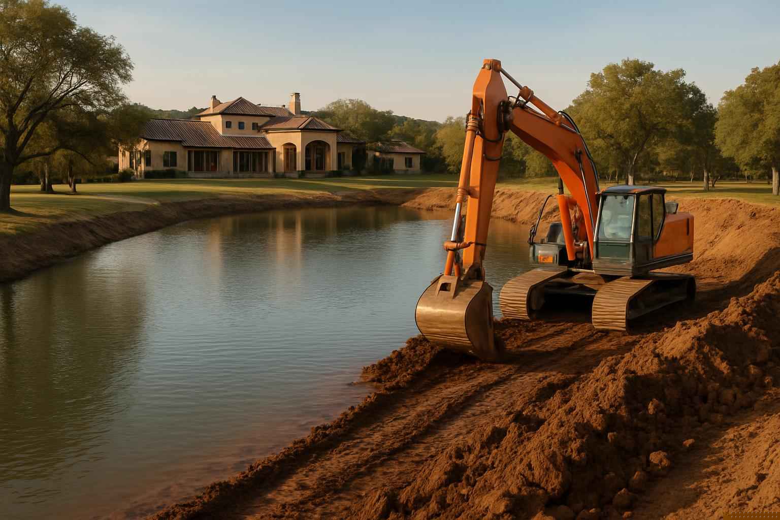 Ranch Pond Excavation In Medina Texas 5 Pond Expansion in Medina Texas