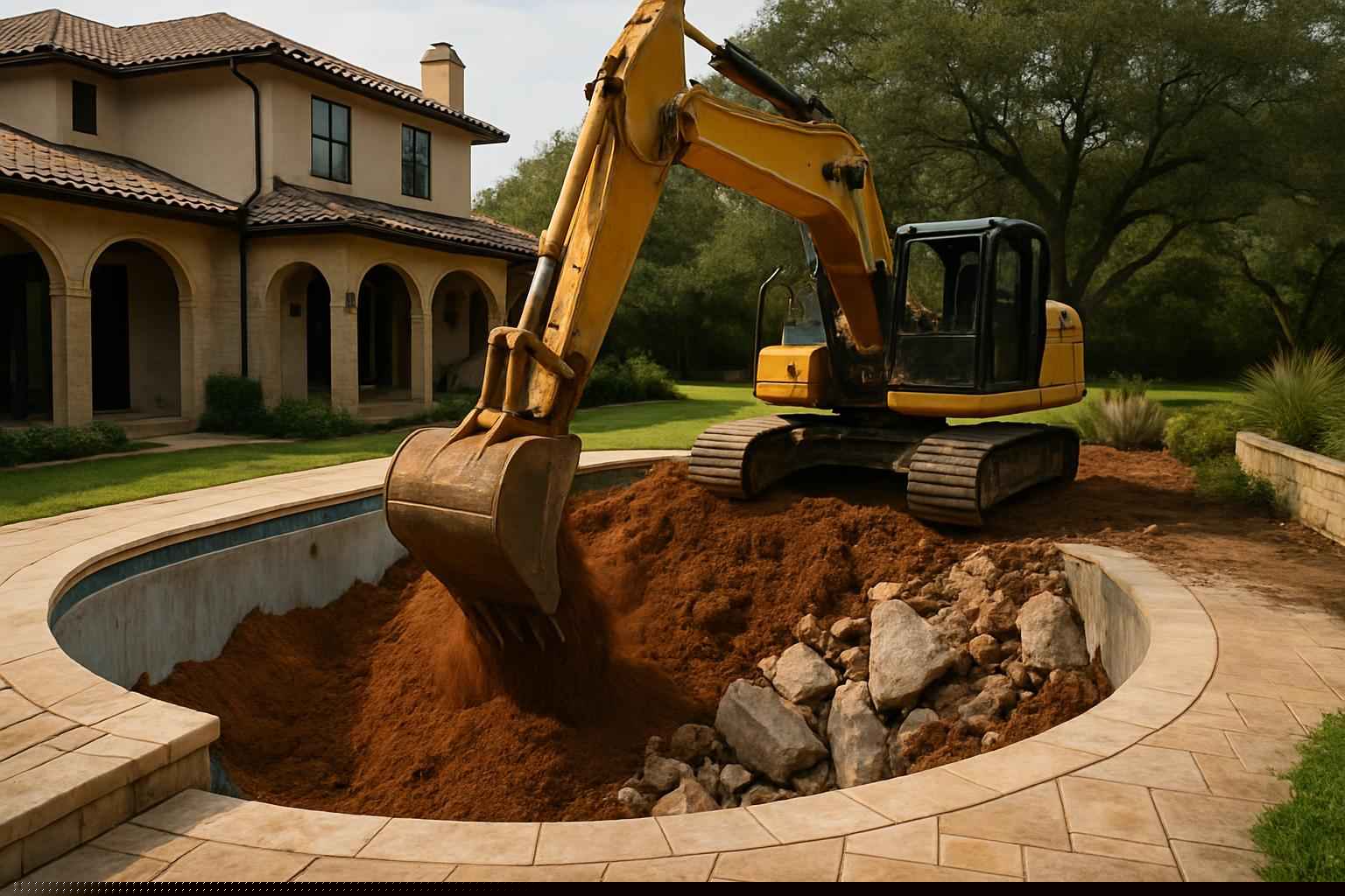 Pool Demolition and Fill in Medina Texas