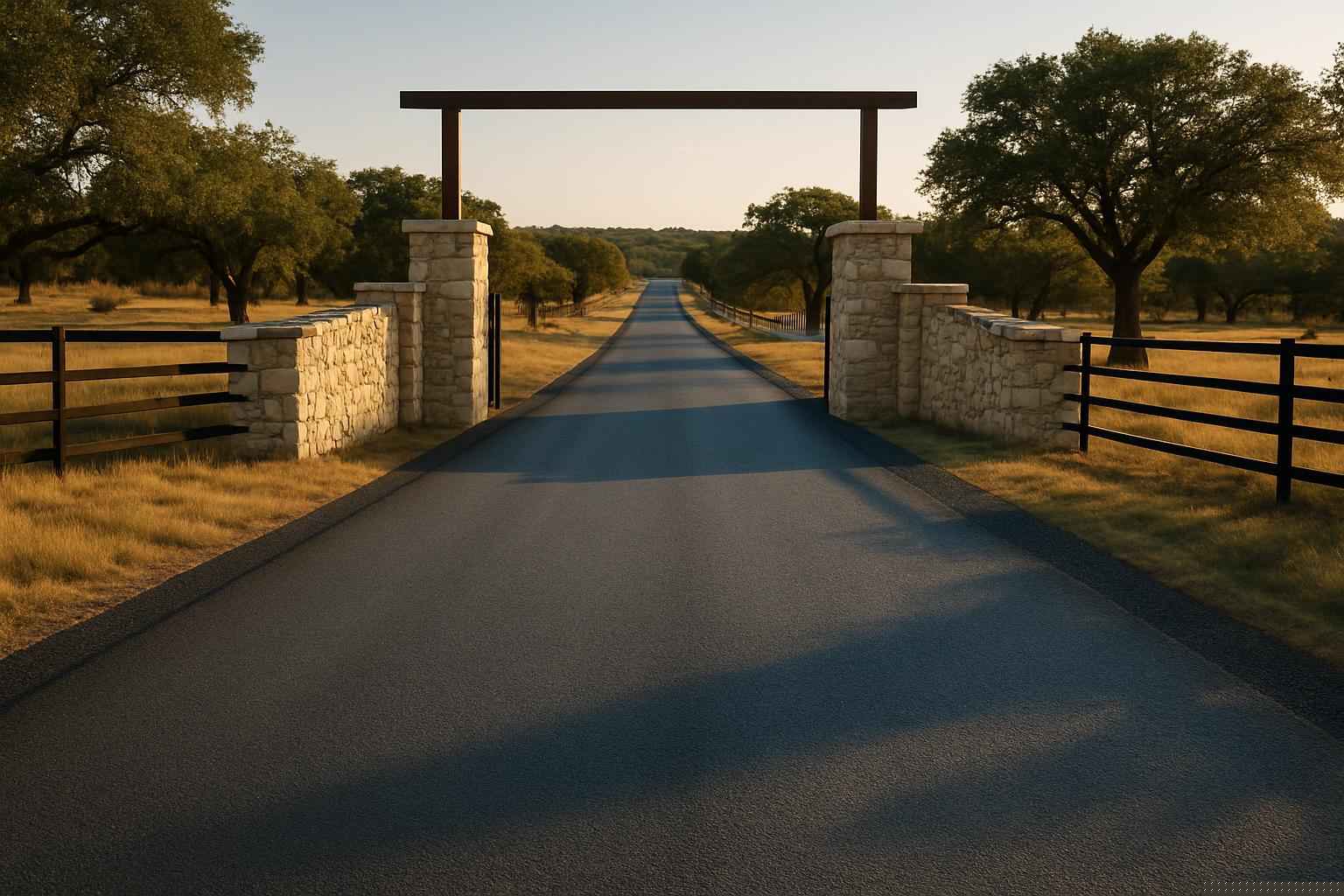 Ranch Road Chip Seal in Burnet Texas