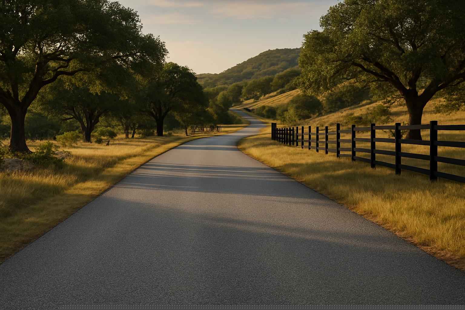 Ranch Road Chip Seal in Medina Texas