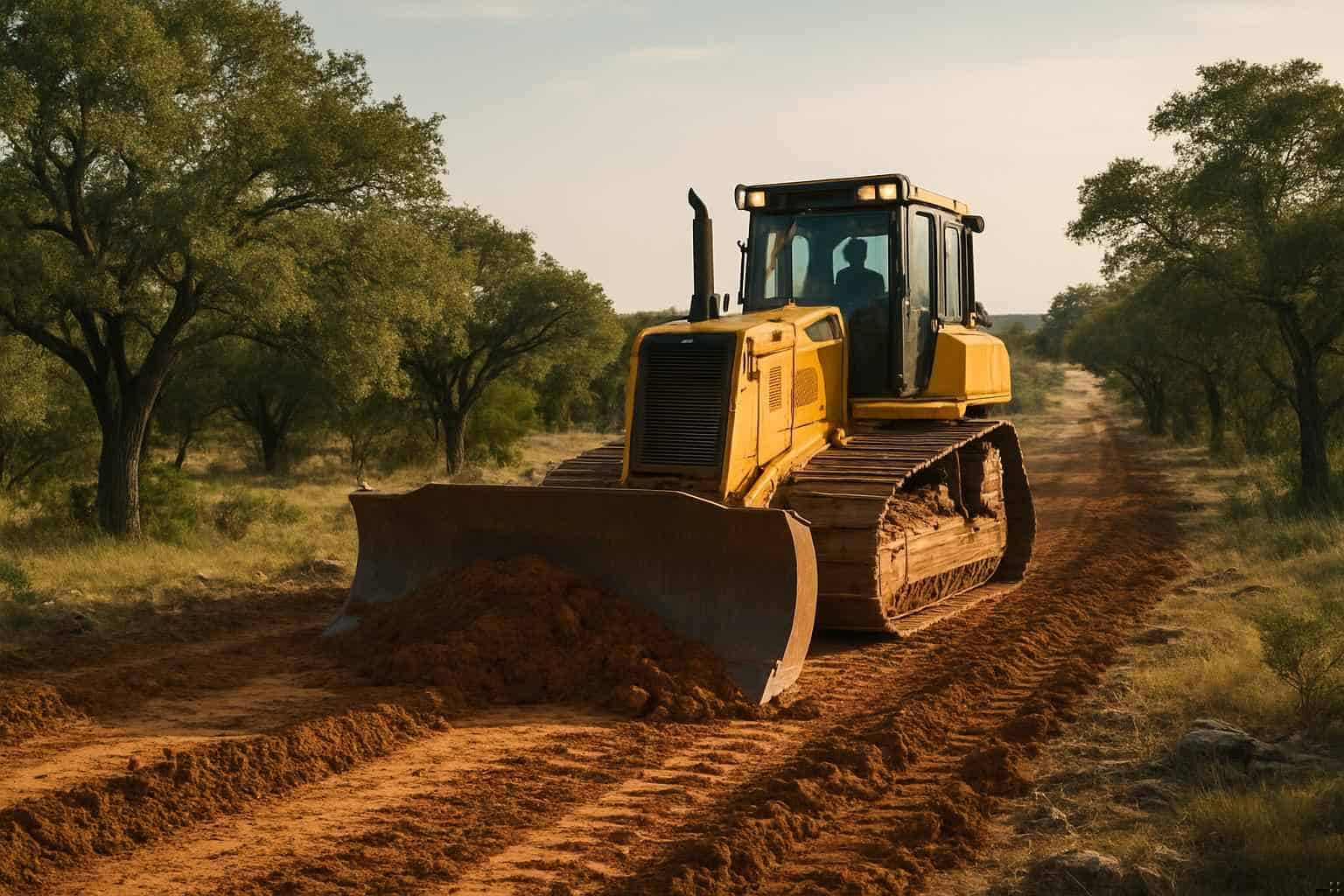 Ranch Road Clearing in Fischer Texas