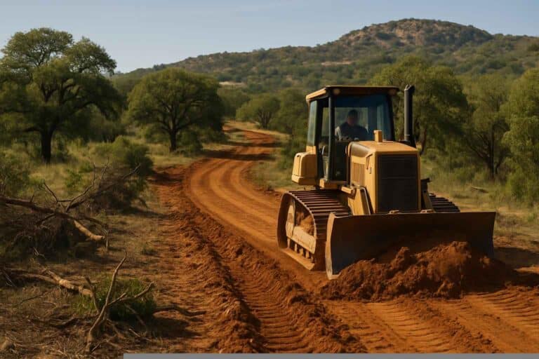 Ranch Road Construction In Marble Falls Texas