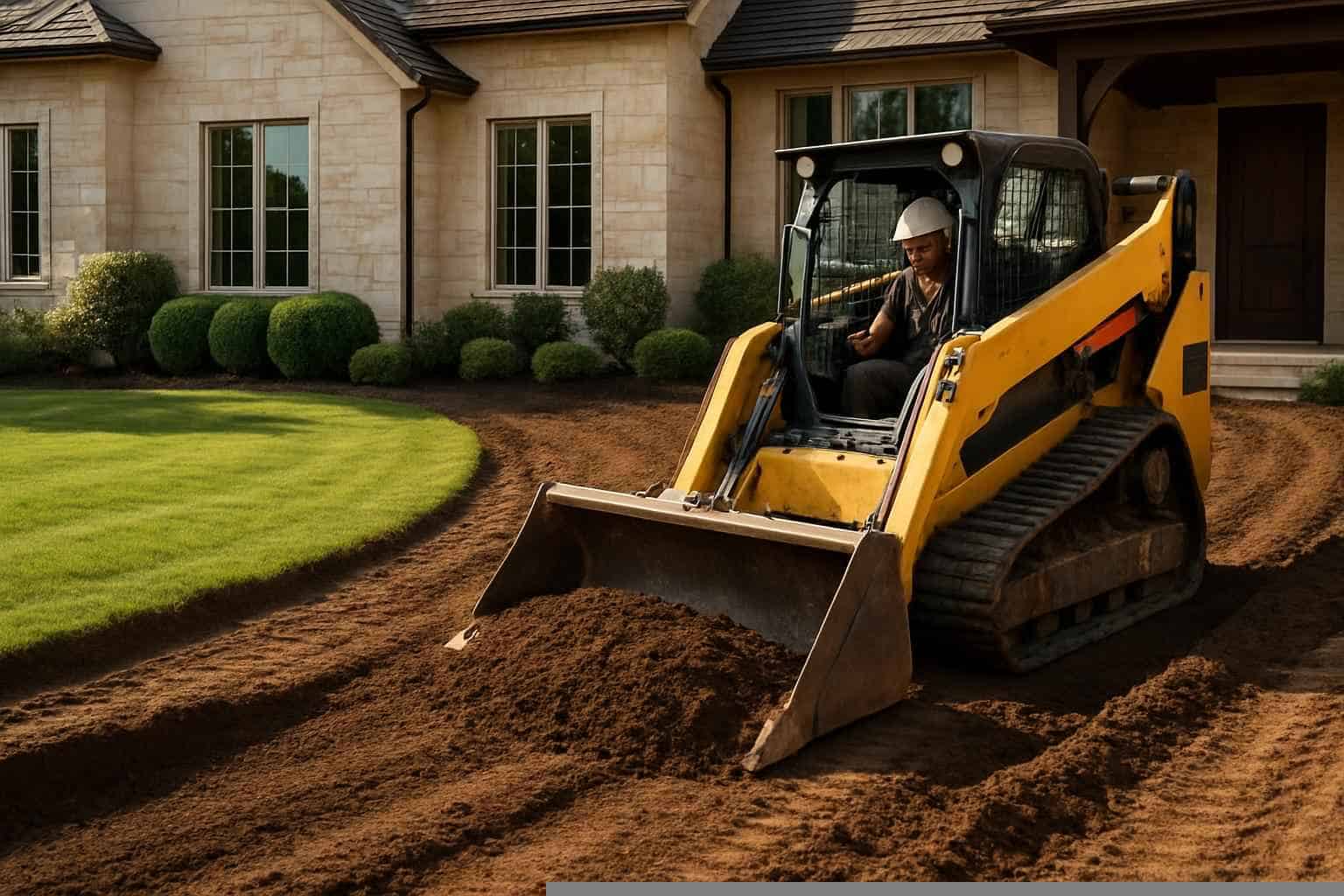 Regrading for Drainage in Burnet Texas