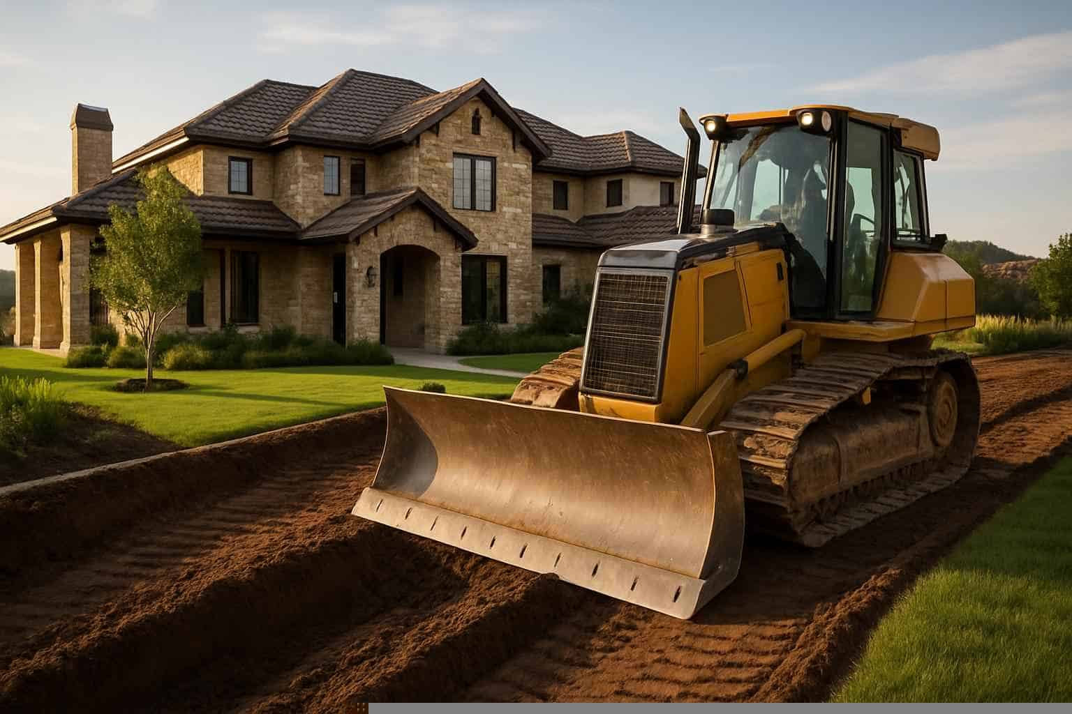 Regrading for Drainage in Marble Falls Texas