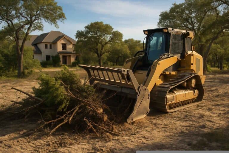 Residential Lot Clearing In Pipe Creek Texas
