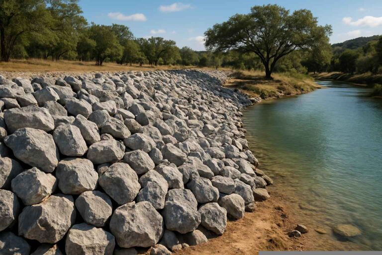 Riprap Rock In Pipe Creek Texas