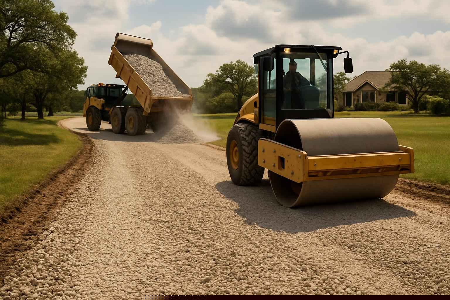 Road Paving In Burnet Texas 3 Road Base Installation in Burnet Texas