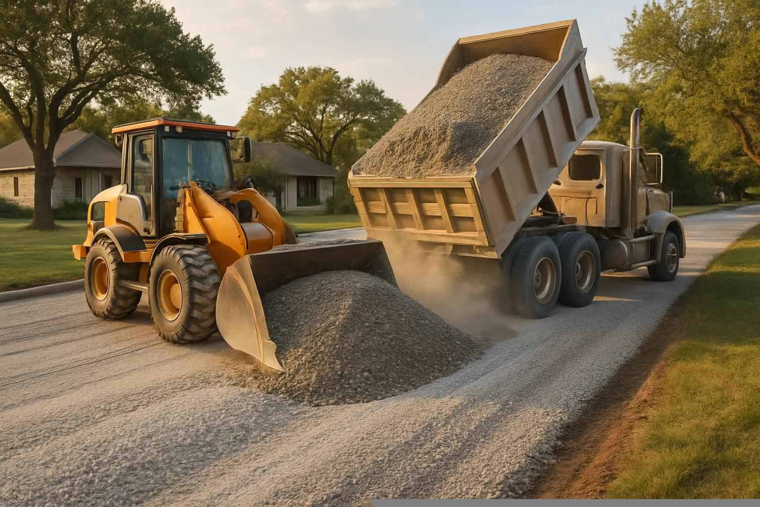 Road Base Installation in Cottonwood Shores Texas