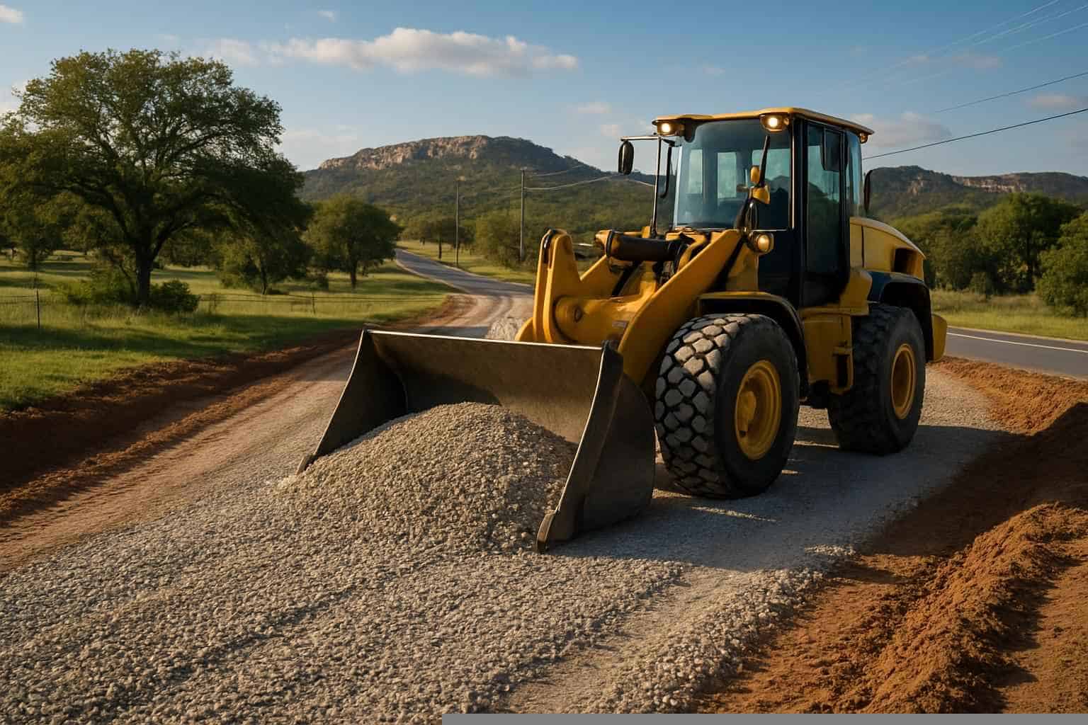 Road Paving In Marble Falls Texas 3 Road Base Installation in Marble Falls Texas