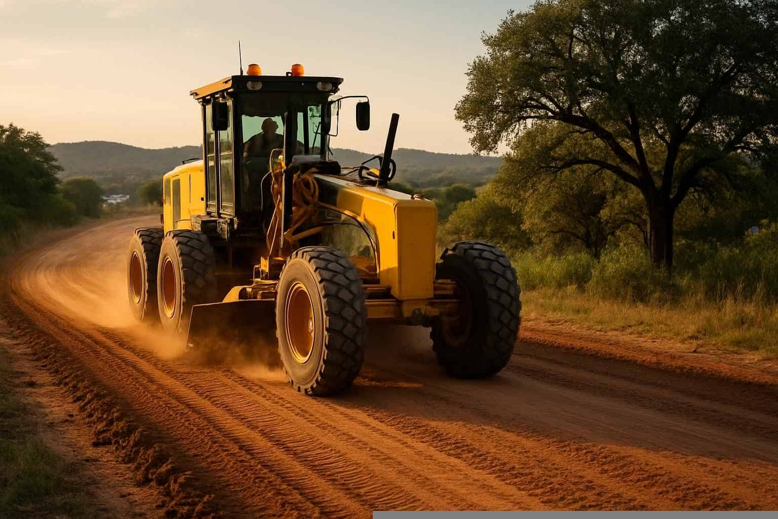 Road Grading and Compaction in Cottonwood Shores Texas