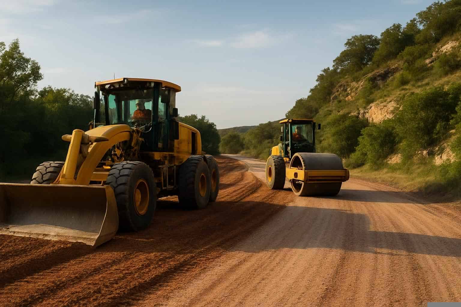 Road Paving In Marble Falls Texas 6 Road Grading and Compaction in Marble Falls Texas