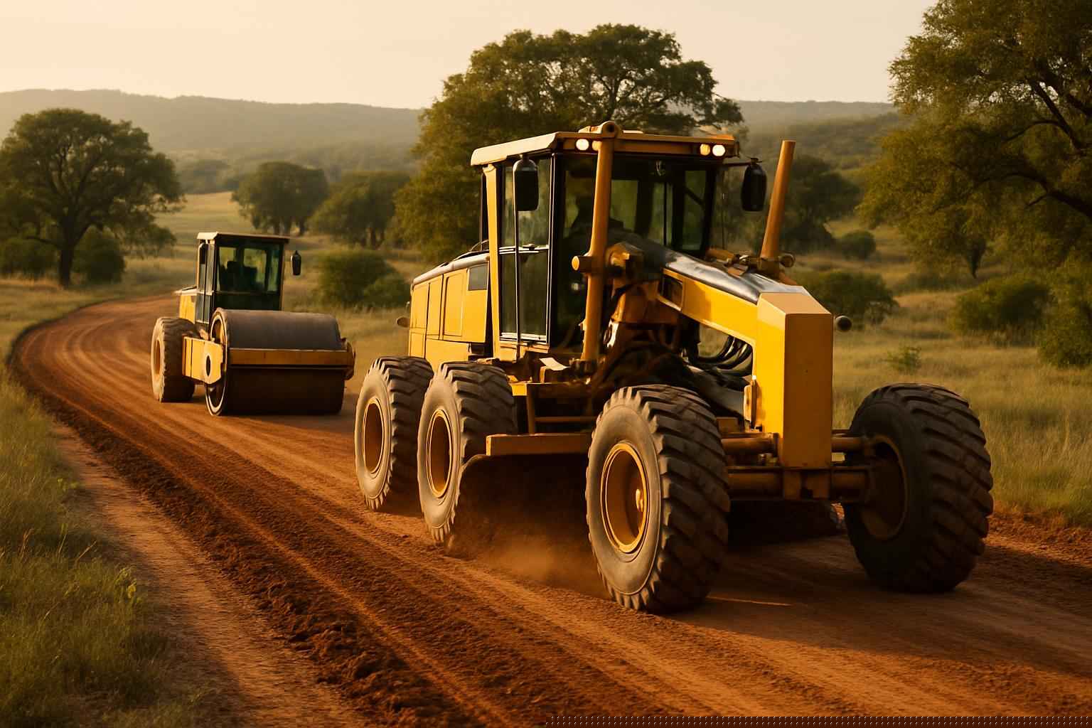 Road Grading and Compaction in Medina Texas