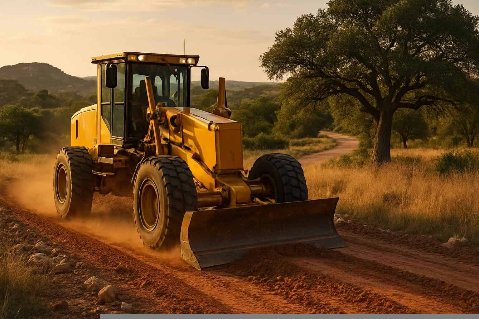 Grading In Marble Falls Texas 3 Road Grading in Marble Falls Texas