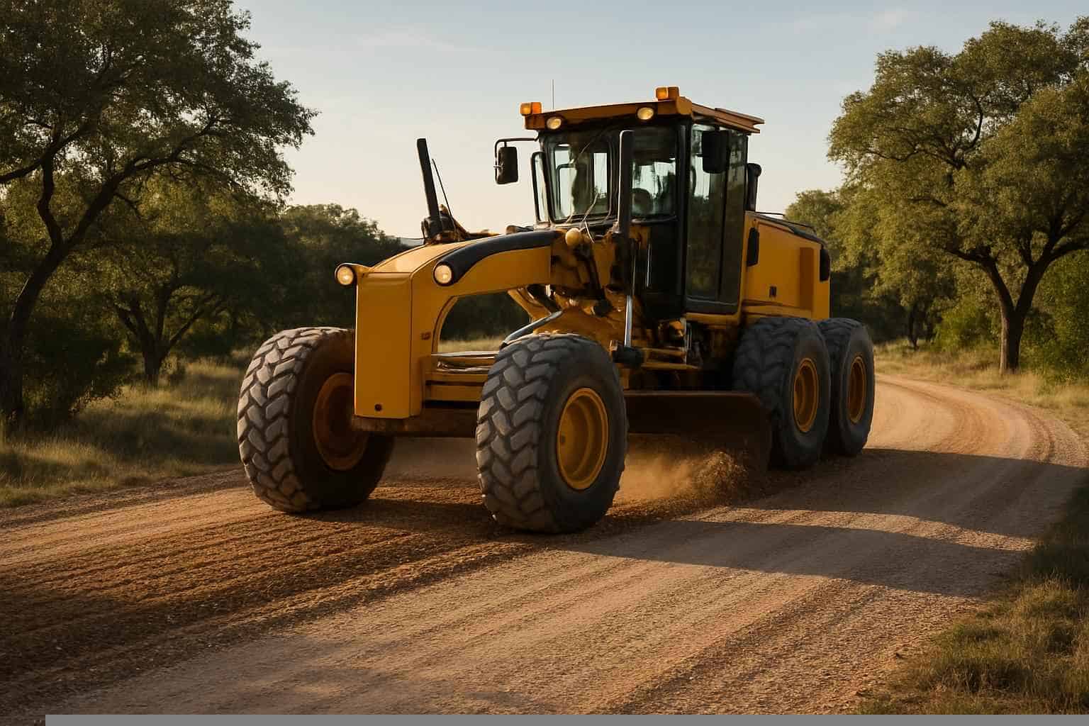 Road Maintenance Grading in Fischer Texas