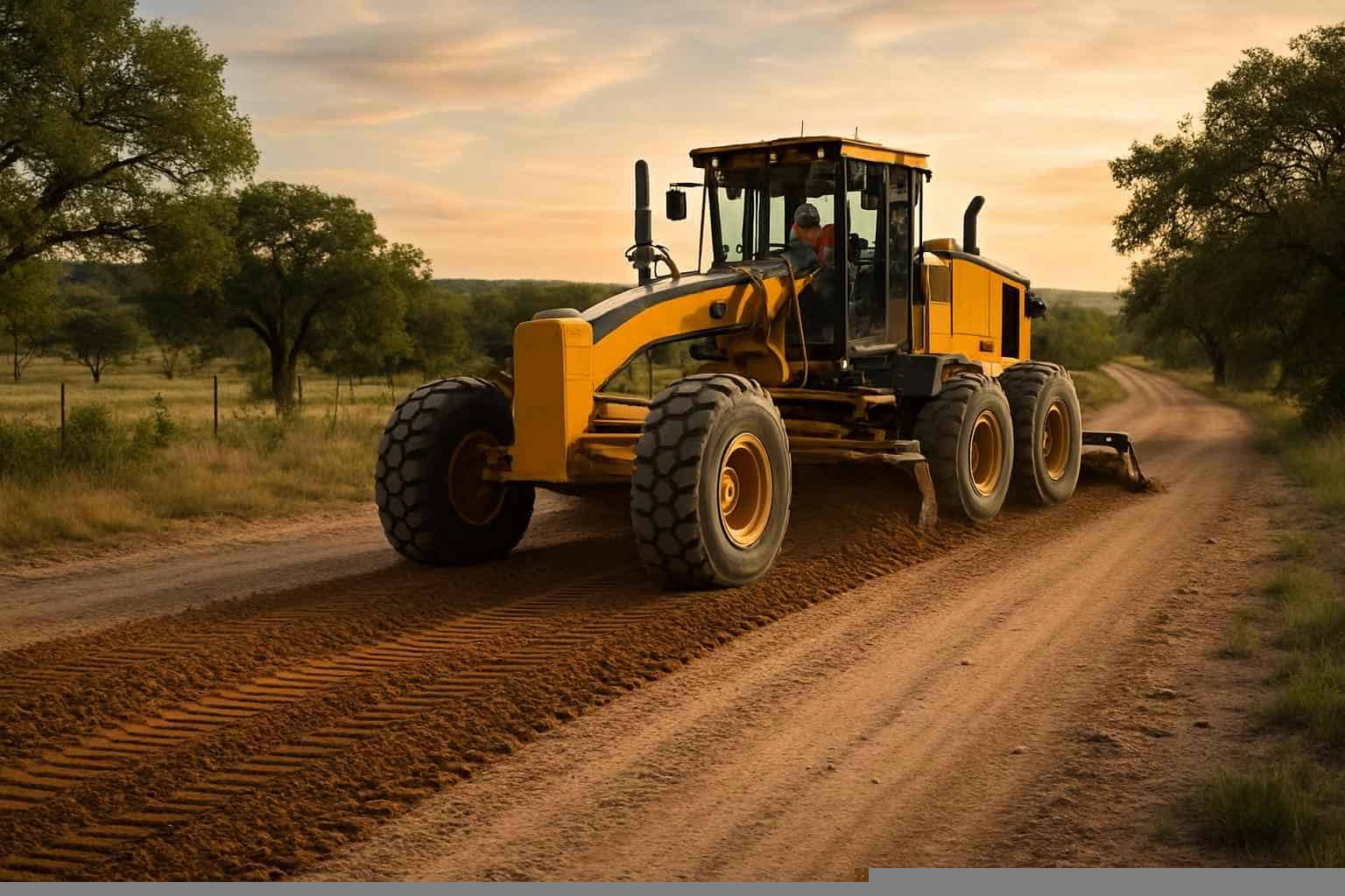 Road Maintenance Grading in Marble Falls Texas