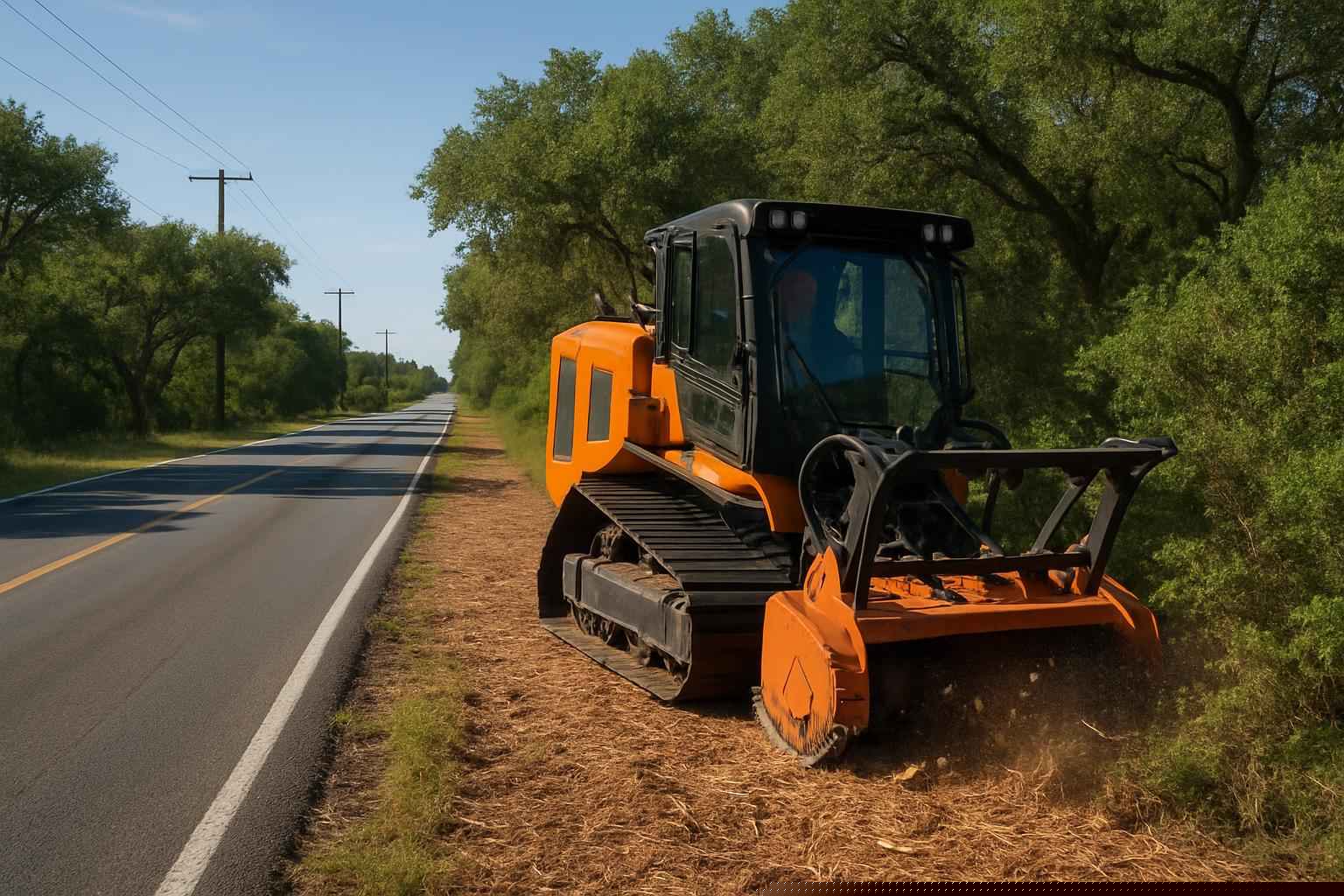 Roadside ROW Clearing In Cottonwood Shores Texas
