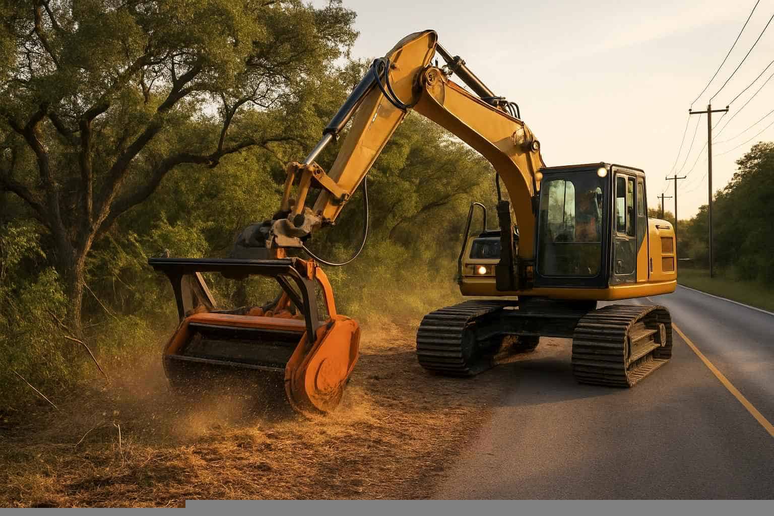 Roadside ROW Clearing In Fischer Texas