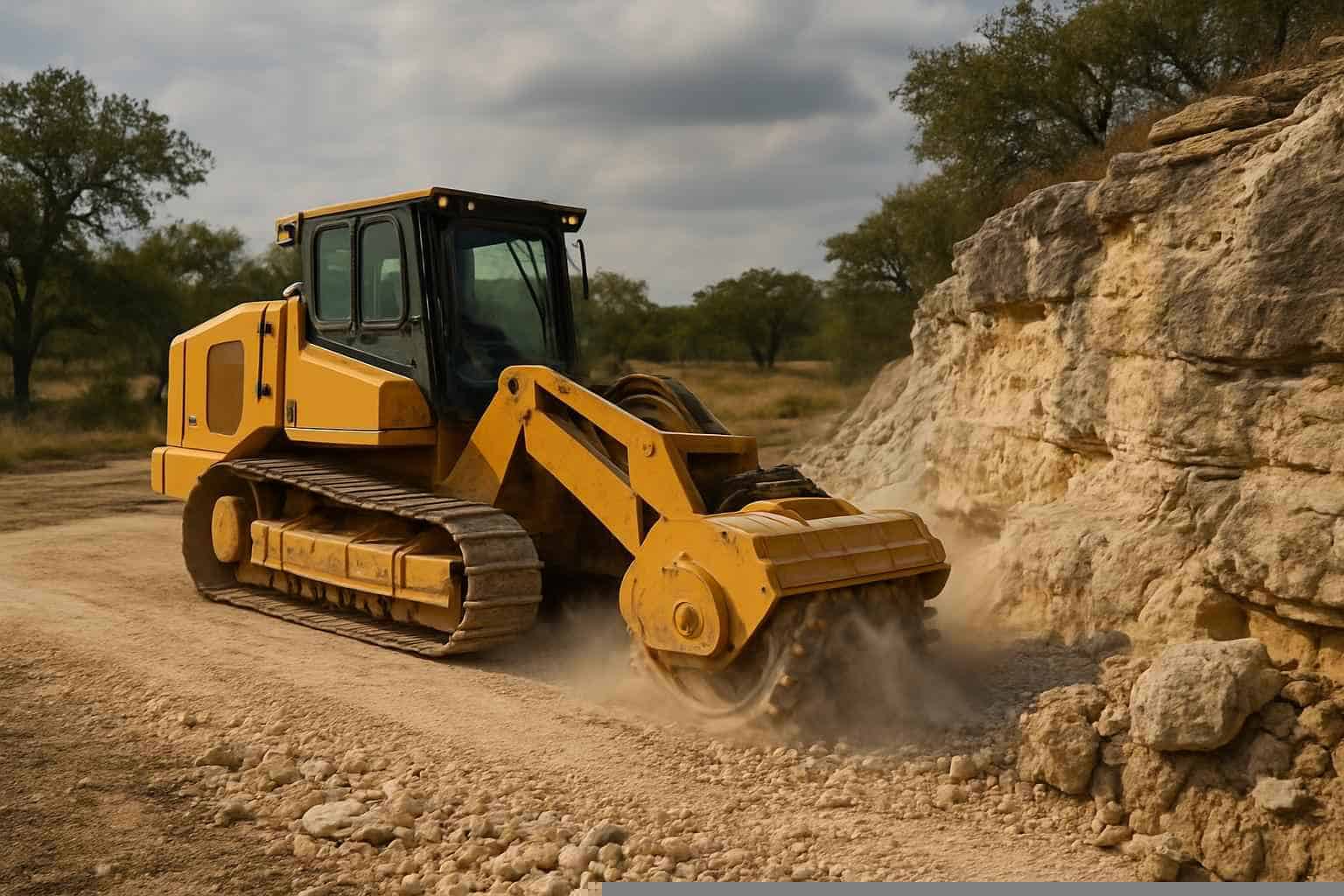 Rock Milling for Pads in Burnet Texas