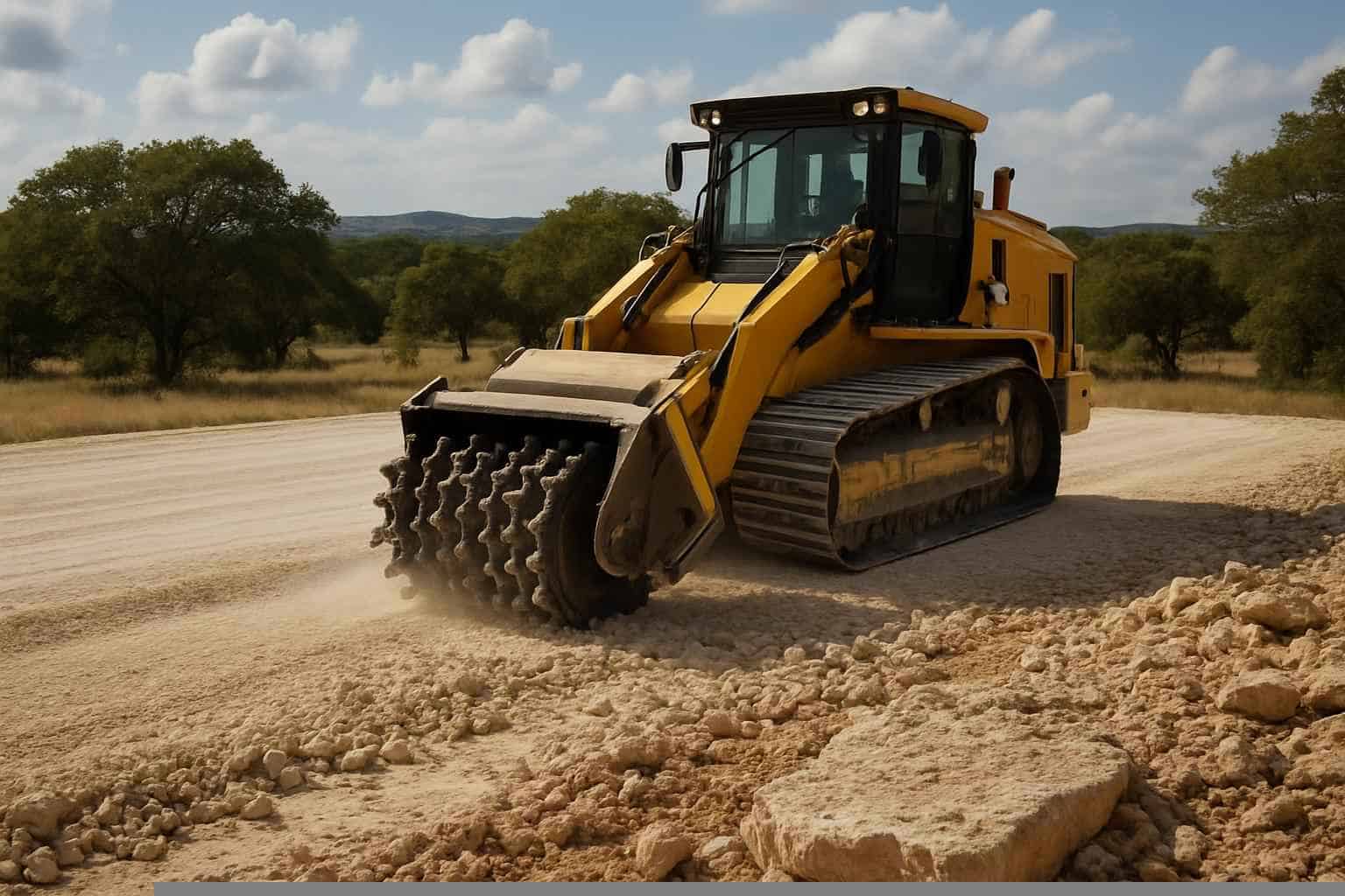 Rock Milling for Pads in Fischer Texas
