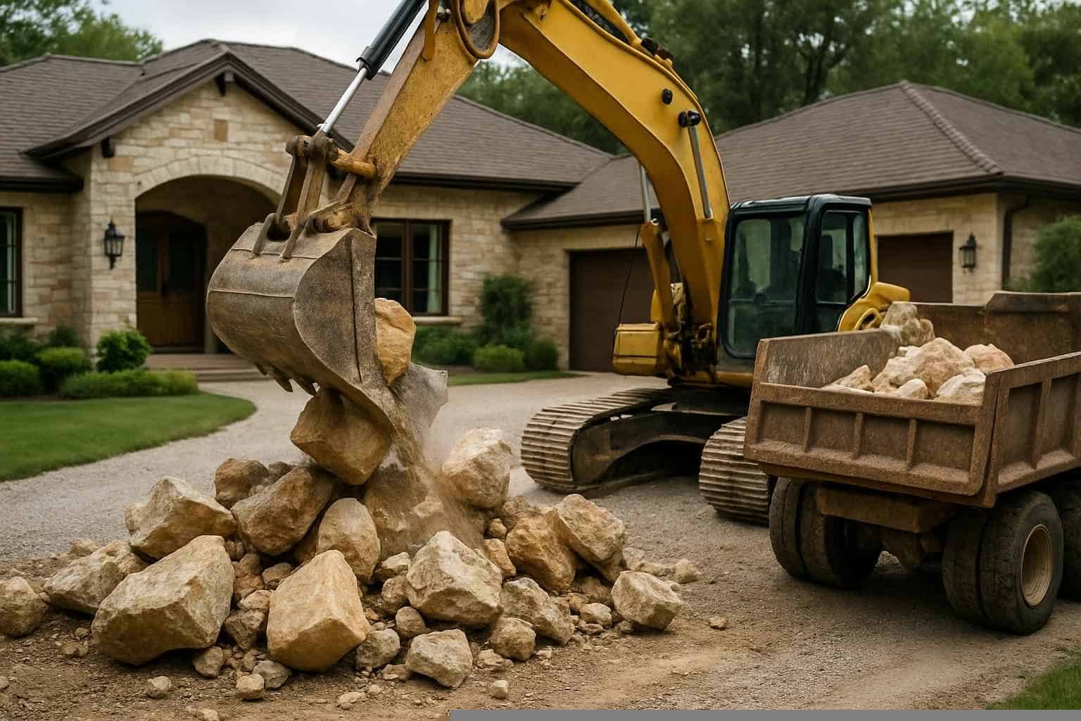 Rock Removal for Driveways in Marble Falls Texas