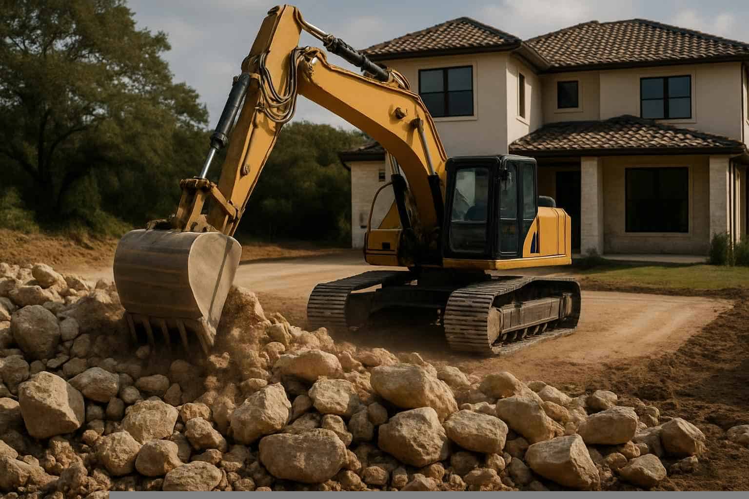 Rock Removal In Cottonwood Shores Texas 4 Rock Removal For Pads In Cottonwood Shores Texas