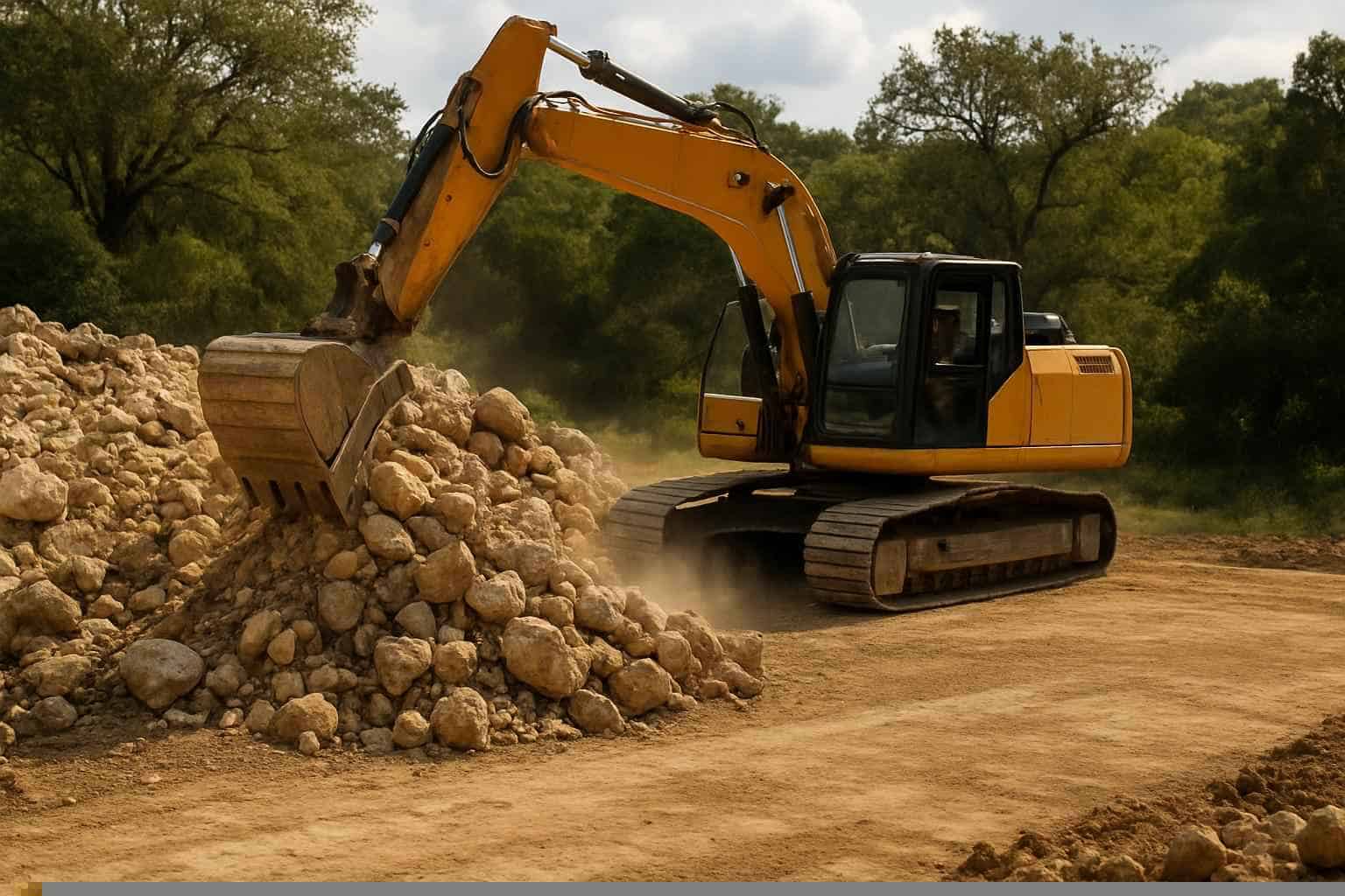 Rock Removal For Pads in Medina Texas