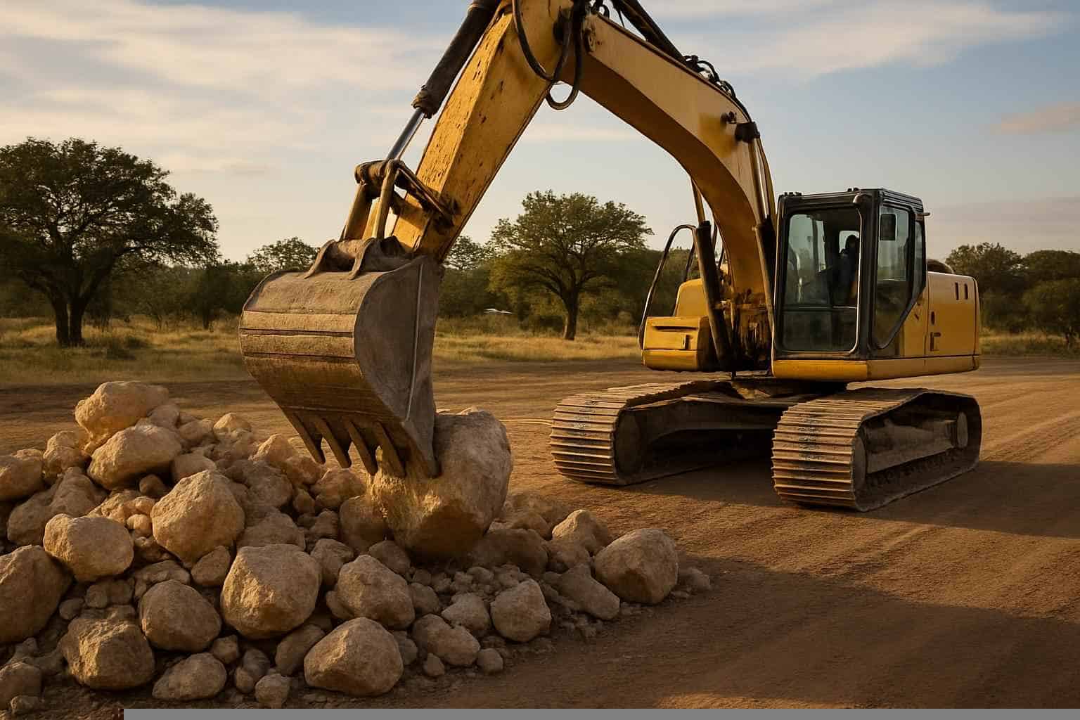 Rock Removal In Pontotoc Texas 4 Rock Removal For Pads in Pontotoc Texas