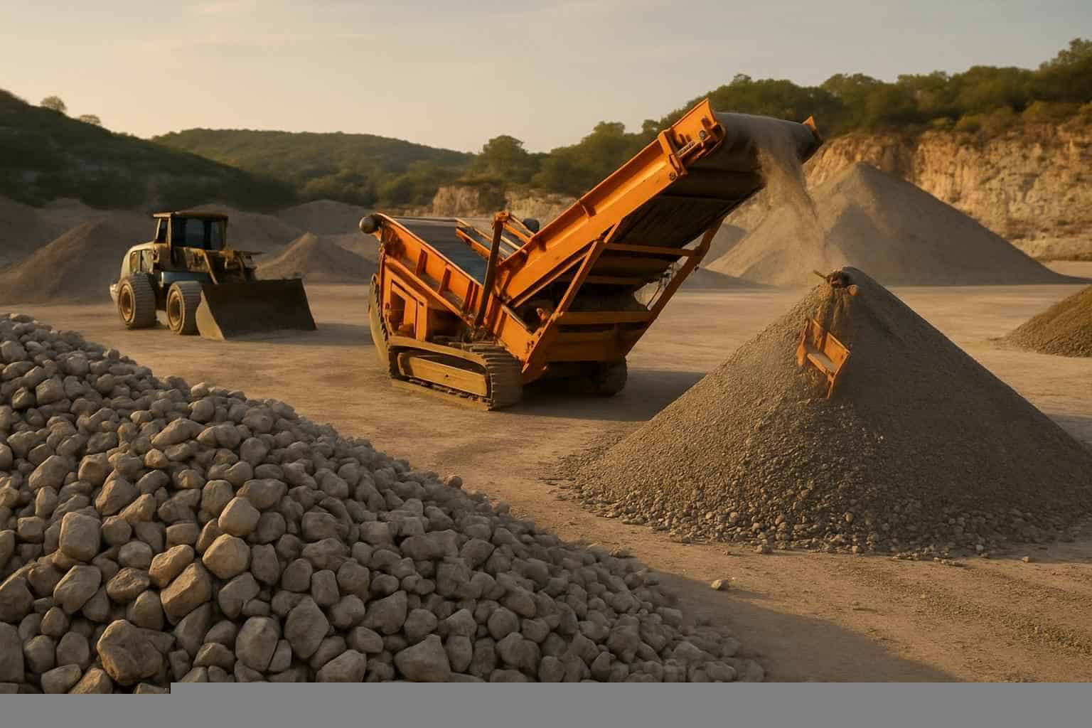 Rock Screening and Sorting in Burnet Texas