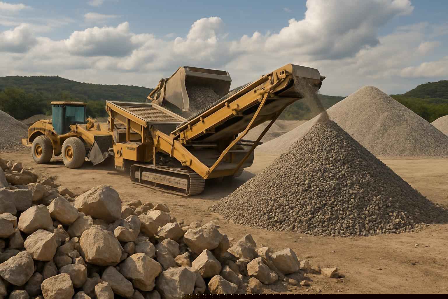 Rock Screening and Sorting in Marble Falls Texas