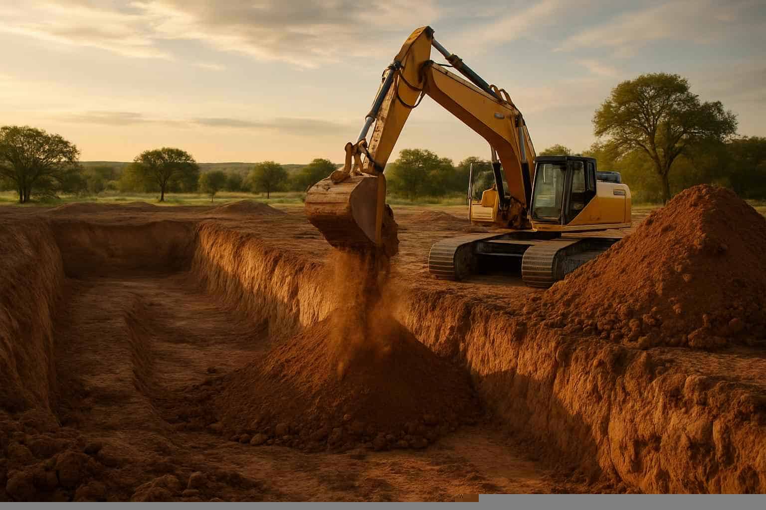 Excavation In Pontotoc Texas 1 Site Excavation in Pontotoc Texas