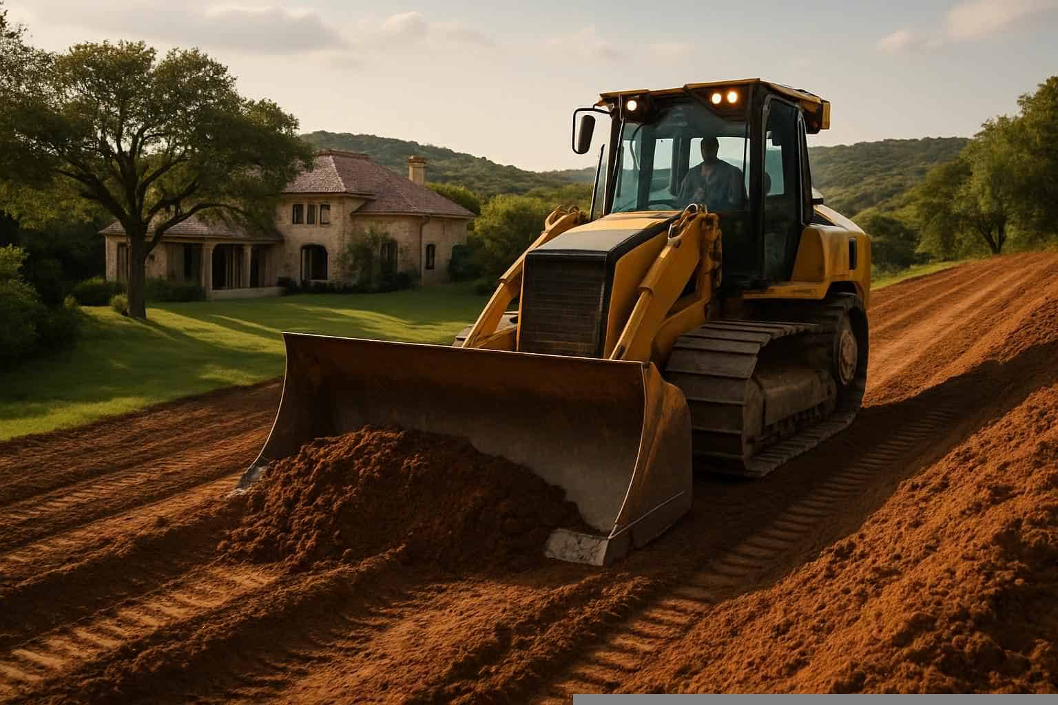Grading In Marble Falls Texas 4 Slope Grading in Marble Falls Texas